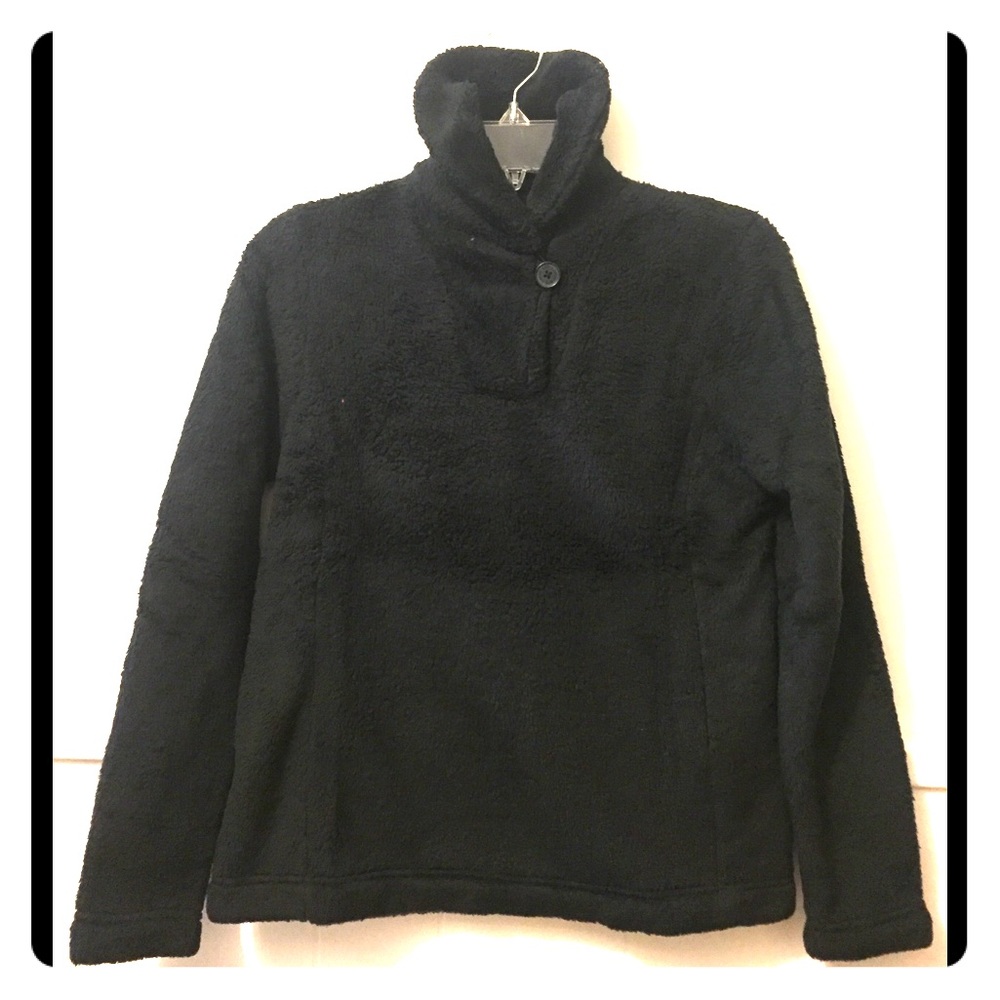 Lands End Fleece TurtleNeck Black, XSP NWOT
